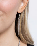 Clandestine Chains - Silver Necklace - Paparazzi Accessories Necklace Bedazzle Me Pretty Mobile Fashion Boutique