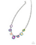 Classy Character - Blue Necklace - Paparazzi Accessories Necklace Bedazzle Me Pretty Mobile Fashion Boutique