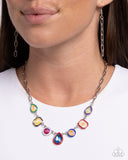 Classy Character - Red Necklace - Paparazzi Accessories Necklace Bedazzle Me Pretty Mobile Fashion Boutique