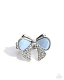 Classy Coquette - Blue Ring - Paparazzi Accessories Ring Bedazzle Me Pretty Mobile Fashion Boutique