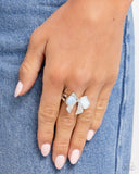 Classy Coquette - Blue Ring - Paparazzi Accessories Ring Bedazzle Me Pretty Mobile Fashion Boutique