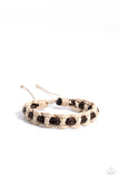 Climb Aboard - Brown Bracelet - Paparazzi Accessories Bracelet Bedazzle Me Pretty Mobile Fashion Boutique