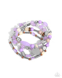 Cloudy Chic - Purple Bracelet - Paparazzi Accessories Bracelet Bedazzle Me Pretty Mobile Fashion Boutique