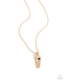 Coach Charisma - Gold Necklace - Paparazzi Accessories Necklace Bedazzle Me Pretty Mobile Fashion Boutique