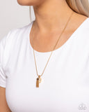 Coach Charisma - Gold Necklace - Paparazzi Accessories Necklace Bedazzle Me Pretty Mobile Fashion Boutique