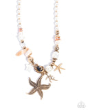Coastal Cameo - Multi Necklace - Paparazzi Accessories Necklace Bedazzle Me Pretty Mobile Fashion Boutique