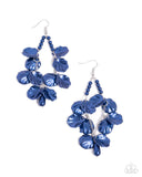 Coastal Century - Blue Earrings - Paparazzi Accessories Earrings Bedazzle Me Pretty Mobile Fashion Boutique