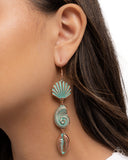 Coastal Charisma - Copper Earrings - Paparazzi Accessories Earrings Bedazzle Me Pretty Mobile Fashion Boutique