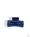 Coastal Clip - Blue Hair Clip - Paparazzi Accessories Hair Clip Bedazzle Me Pretty Mobile Fashion Boutique