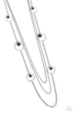Collectively Carefree - Blue Necklace - Paparazzi Accessories Necklace Bedazzle Me Pretty Mobile Fashion Boutique