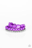 Color Venture - Purple Bracelet - Paparazzi Accessories Bracelet Bedazzle Me Pretty Mobile Fashion Boutique