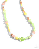 Colored Can-Can - Green Necklace - Paparazzi Accessories Necklace Bedazzle Me Pretty Mobile Fashion Boutique