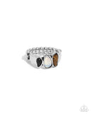 Colored Character - Black Ring - Paparazzi Accessories Ring Bedazzle Me Pretty Mobile Fashion Boutique
