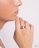 Colored Character - Black Ring - Paparazzi Accessories Ring Bedazzle Me Pretty Mobile Fashion Boutique