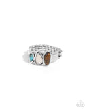 Colored Character - Blue Ring - Paparazzi Accessories Ring Bedazzle Me Pretty Mobile Fashion Boutique