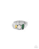 Colored Character - Yellow Ring - Paparazzi Accessories Ring Bedazzle Me Pretty Mobile Fashion Boutique