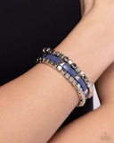 Colorful Cadenza - Blue Bracelet - Paparazzi Accessories Bracelet Bedazzle Me Pretty Mobile Fashion Boutique