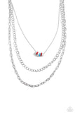 Colorful Cadet - Red Necklace - Paparazzi Accessories Necklace Bedazzle Me Pretty Mobile Fashion Boutique
