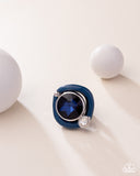 Colorful Caliber - Blue Ring - Paparazzi Accessories Ring Bedazzle Me Pretty Mobile Fashion Boutique