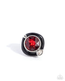 Colorful Caliber - Red Ring - Paparazzi Accessories Ring Bedazzle Me Pretty Mobile Fashion Boutique