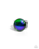 Colorful Cantata - Green Ring - Paparazzi Accessories Ring Bedazzle Me Pretty Mobile Fashion Boutique