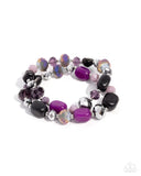 Colorful Captain - Purple Bracelet - Paparazzi Accessories Bracelet Bedazzle Me Pretty Mobile Fashion Boutique