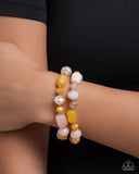 Colorful Captain - Yellow Bracelet - Paparazzi Accessories Bracelet Bedazzle Me Pretty Mobile Fashion Boutique