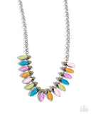 Colorful Citation - Multi Necklace - Paparazzi Accessories Necklace Bedazzle Me Pretty Mobile Fashion Boutique
