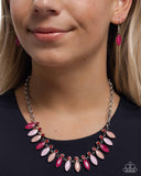 Colorful Citation - Pink Necklace - Paparazzi Accessories Necklace Bedazzle Me Pretty Mobile Fashion Boutique