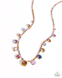 Colorful Countess - Multi Necklace - Paparazzi Accessories Necklace Bedazzle Me Pretty Mobile Fashion Boutique