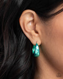 Colorful Curiosity - Green Earrings - Paparazzi Accessories Earrings Bedazzle Me Pretty Mobile Fashion Boutique