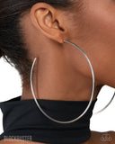 Colossal Couture - Silver Earrings - Paparazzi Accessories Earrings Bedazzle Me Pretty Mobile Fashion Boutique