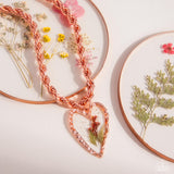 Coming Around - Copper Necklace - Paparazzi Accessories Necklace Bedazzle Me Pretty Mobile Fashion Boutique