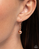Coming Around - Copper Necklace - Paparazzi Accessories Necklace Bedazzle Me Pretty Mobile Fashion Boutique