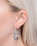 Commanding Culture - White Earrings - Paparazzi Accessories Earrings Bedazzle Me Pretty Mobile Fashion Boutique