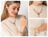 Compatible Class - Orange Complete Look  - Paparazzi Accessories Bedazzle Me Pretty Mobile Fashion Boutique