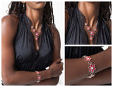 Compatibly Chic - Red Complete Look  - Paparazzi Accessories Bedazzle Me Pretty Mobile Fashion Boutique