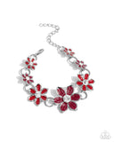 Compatibly Chic - Red Complete Look  - Paparazzi Accessories Bedazzle Me Pretty Mobile Fashion Boutique