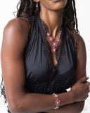 Compatibly Chic - Red Complete Look  - Paparazzi Accessories Bedazzle Me Pretty Mobile Fashion Boutique