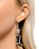 Compelling Cowboy - Black Earrings - Paparazzi Accessories Earrings Bedazzle Me Pretty Mobile Fashion Boutique