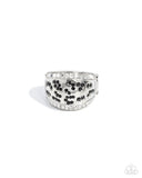Completely Classy - Black Ring - Paparazzi Accessories Ring Bedazzle Me Pretty Mobile Fashion Boutique