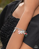 Complex Charms - Red Bracelet - Paparazzi Accessories Bracelet Bedazzle Me Pretty Mobile Fashion Boutique