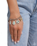 Complex Charms - Yellow Bracelet - Paparazzi Accessories Bracelet Bedazzle Me Pretty Mobile Fashion Boutique