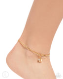 Conch Comeback - Pink Anklet - Paparazzi Accessories Anklet Bedazzle Me Pretty Mobile Fashion Boutique