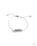 Confession of Faith - Silver Bracelet - Paparazzi Accessories Bracelet Bedazzle Me Pretty Mobile Fashion Boutique