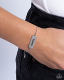Confession of Faith - Silver Bracelet - Paparazzi Accessories Bracelet Bedazzle Me Pretty Mobile Fashion Boutique