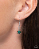 Confident Cascade - Green Necklace - Paparazzi Accessories Necklace Bedazzle Me Pretty Mobile Fashion Boutique