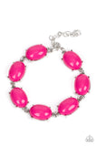Confidently Colorful - Pink Bracelet - Paparazzi Accessories Bracelet Bedazzle Me Pretty Mobile Fashion Boutique