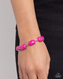 Confidently Colorful - Pink Bracelet - Paparazzi Accessories Bracelet Bedazzle Me Pretty Mobile Fashion Boutique