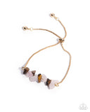 Conquering Canyon - Brown Bracelet - Paparazzi Accessories Bracelet Bedazzle Me Pretty Mobile Fashion Boutique